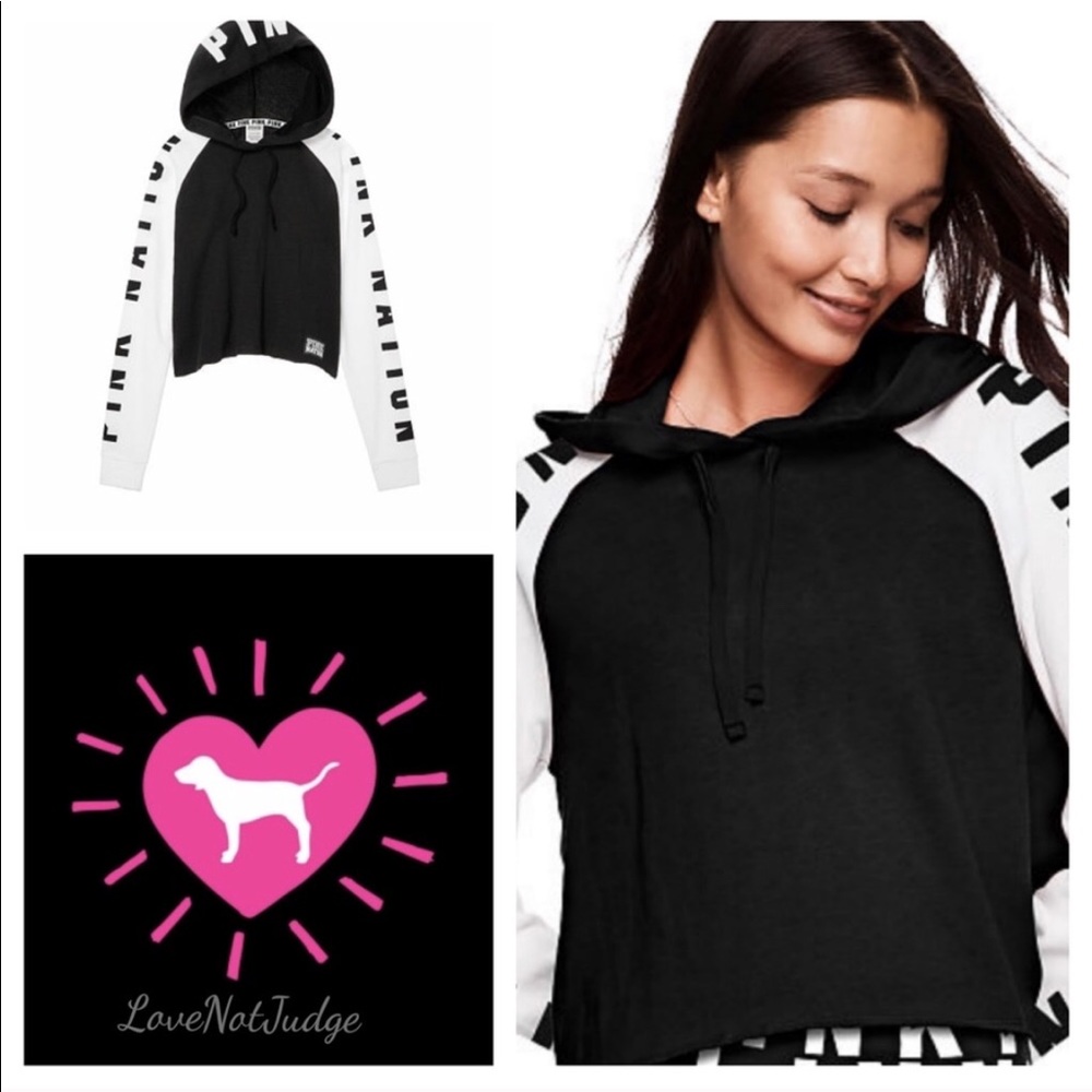 NWT VS PINK PERFECT PULL OVER HOODIE LARGE